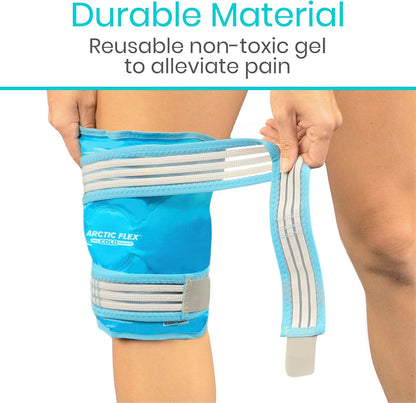 Arctic Flex Vive Knee Ice Pack Wrap with Straps for Cold Compression