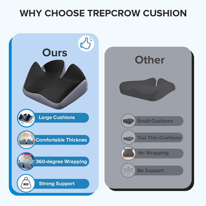 Coccyx Seat Cushion, U-Shaped Memory Foam Office Chair