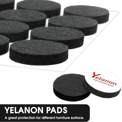 Felt Furniture Pads -56 Pcs(1+2)” Premium Felt Pads for Chair Legs Furniture, Floor Protectors for Hardwood Floors,Brown