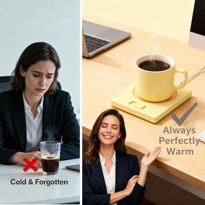 Desk Coffee Mug Warmer for Office: Compatible with All Cup for Career Women