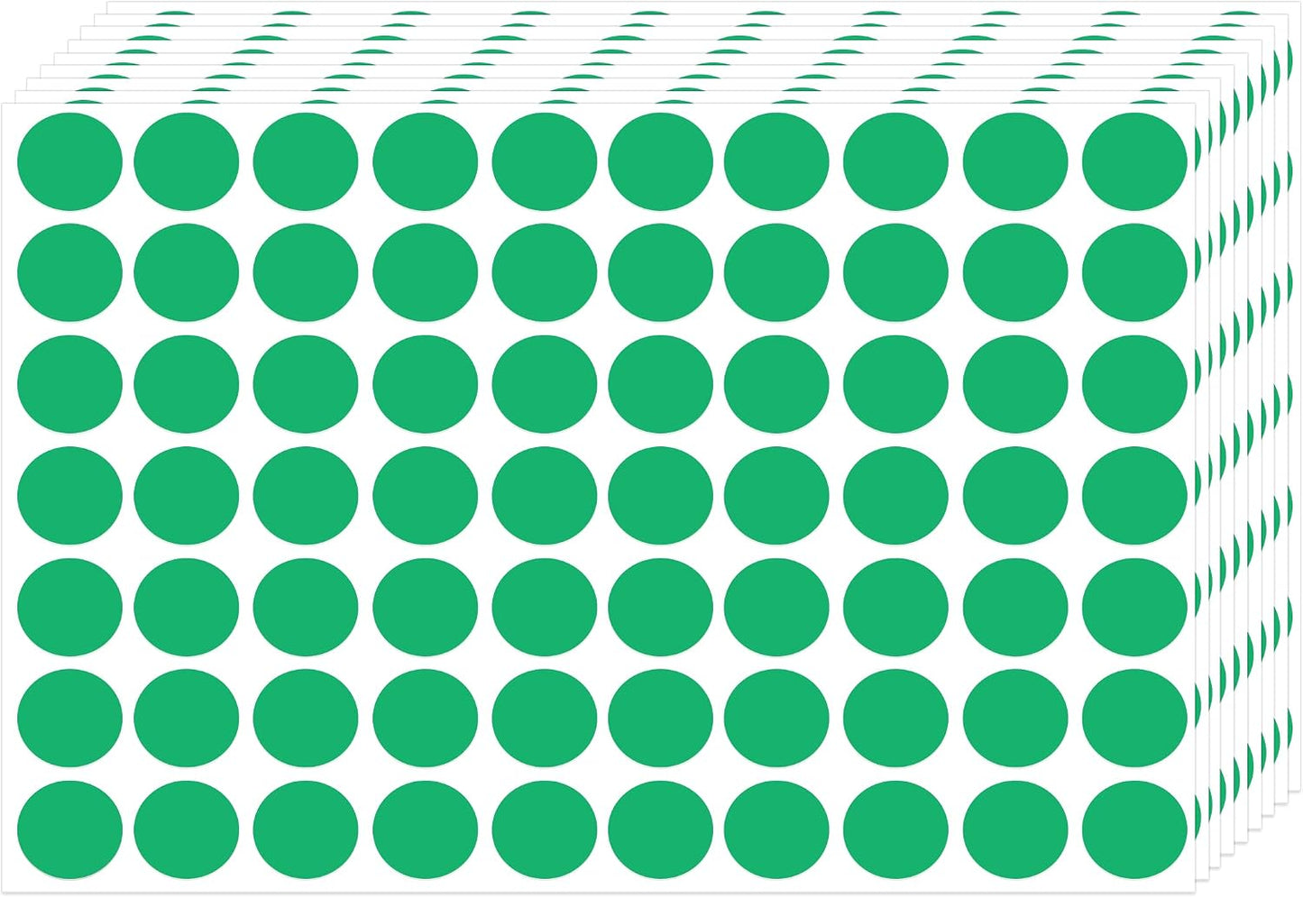 3500 Pieces Dot Stickers, 3/4 inch Color Coding Labels, 10 Color Circle Price Stickers for Office Classroom Student