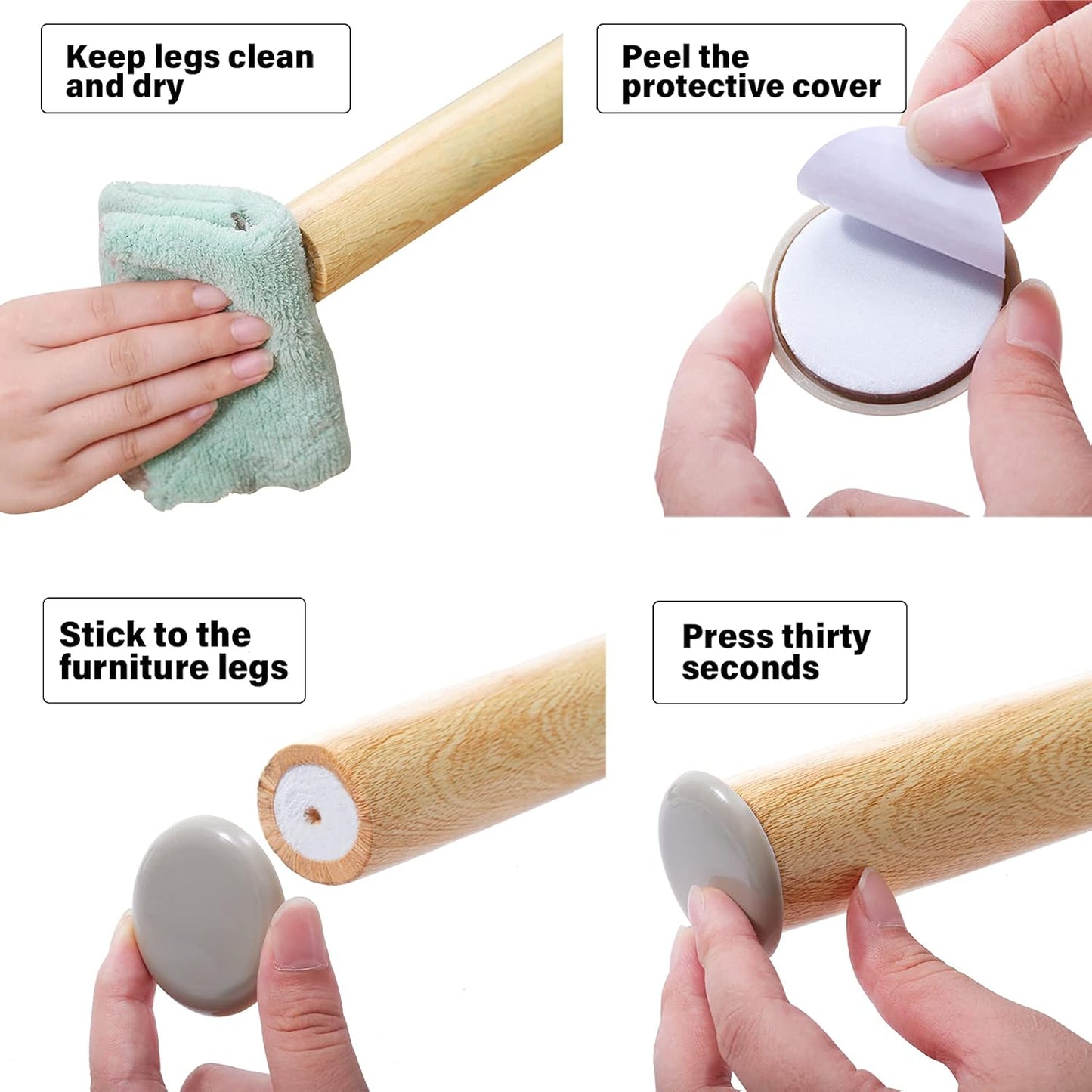 Self-Adhesive Furniture Sliders for Carpets, Furniture Moving Pads (36Pcs) 1-3/4" Furniture Mover Glides, Self Sticks Carpet Furniture Carrier - Move Any Item Quickly and Easily!