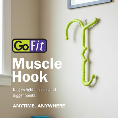 GoFit Muscle Self Massage Hook – Ergonomic Massage Wand for Targeted Muscle Relief, Deep Tissue Trigger Point Therapy, and Myofascial Release