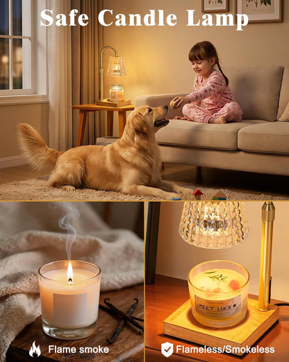 Hong-in Candle Warmer Lamp with Timer, House Warming Gifts New Home Decor