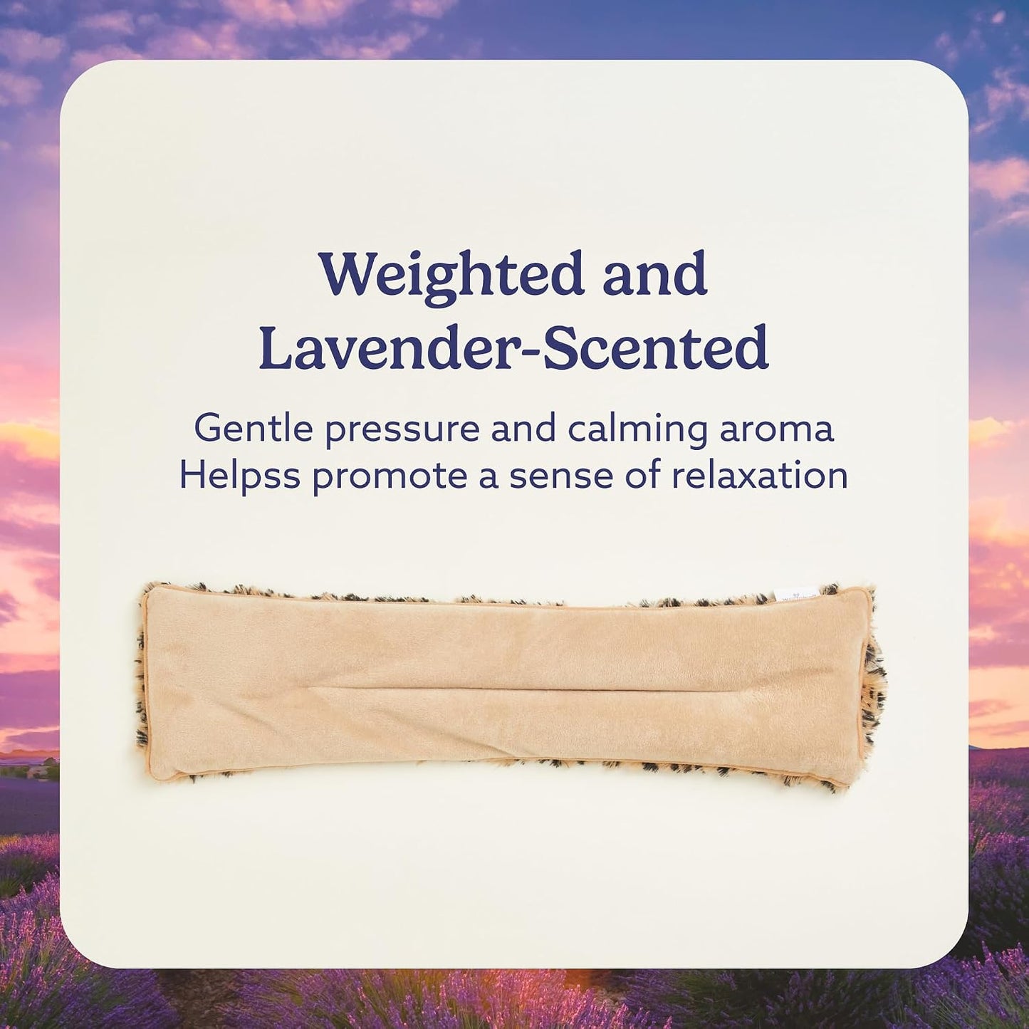 warmies Microwavable Shoulder Heating Pad, Neck Warmer & Heat Pack, Snowy | Steady Pressure, Cooling Relief, Scented with Calming French Lavender, Microwave 30 sec, Freeze 2-3 hrs, Soft Faux Fur