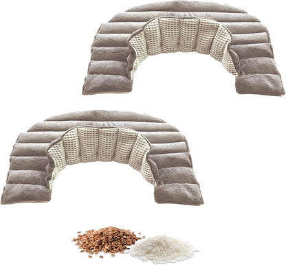Heating Pad Solutions - Neck and Shoulder Microwavable Heating Pads - Neck and Shoulder Relaxer Portable Heating Pad for Upper Back Shoulders & Neck - Reusable Heating Pad & Hot Pack- 1 XL Pack Gray