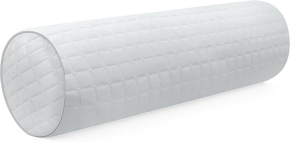Kingnex Cylinder Bolster Roll Pillow for Sleeping on Back or Side 20x8