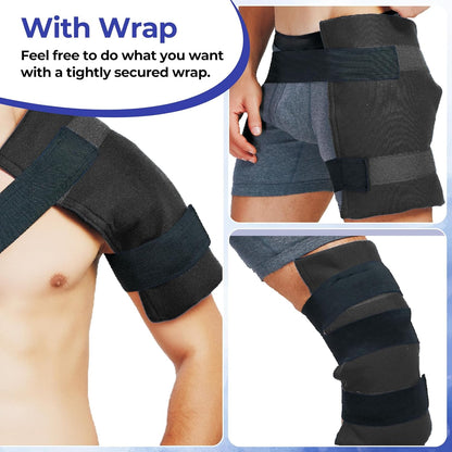 Ohuhu Ice Pack for Injuries Reusable 2 Pack 14"x11" Hot Cold Pack Wrap