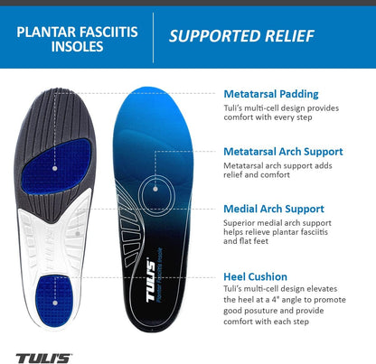 ProStretch Plus Calf Stretcher & Tuli's Plantar Fasciitis Insoles for Plantar Fasciitis Relief