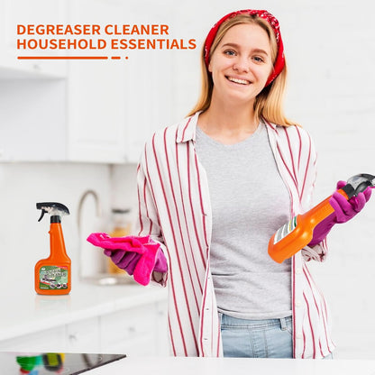 Heavy Duty Kitchen Degreaser Spray,for Kitchen & Outdoor Cooking Degreasing | Fast Acting Grease Remover for Stove,Oven & Range Hood,Cuts Tough Grease,for Outdoor Cooking & Grill Cleaner Degreasing