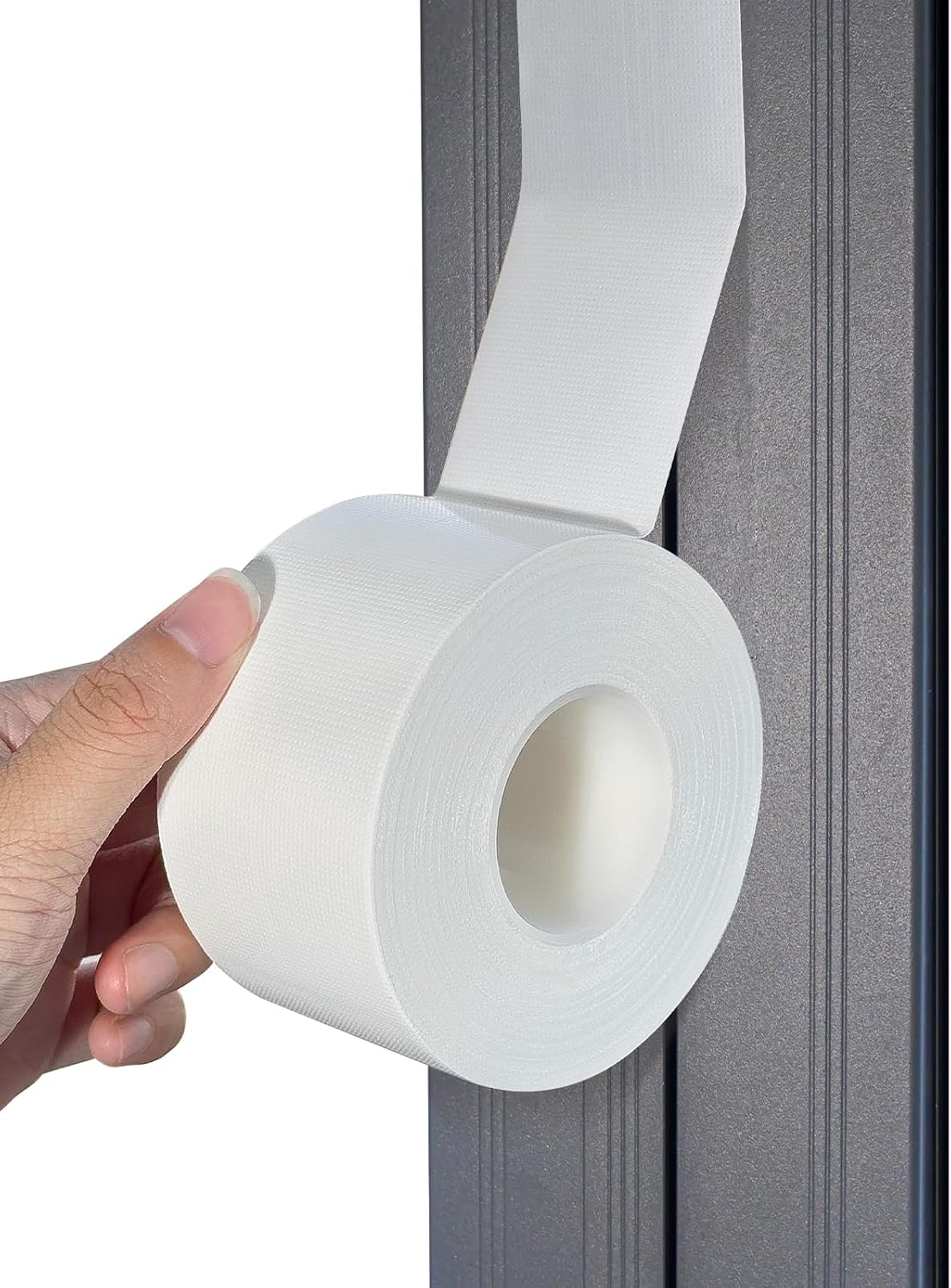 White Window Weather Sealing Tape, AC Air Conditioner Sealing Tape | Window Draft Isolation, No Residue, Self Adhesive for Keep Out Cold Air Dust Rain, Waterproof