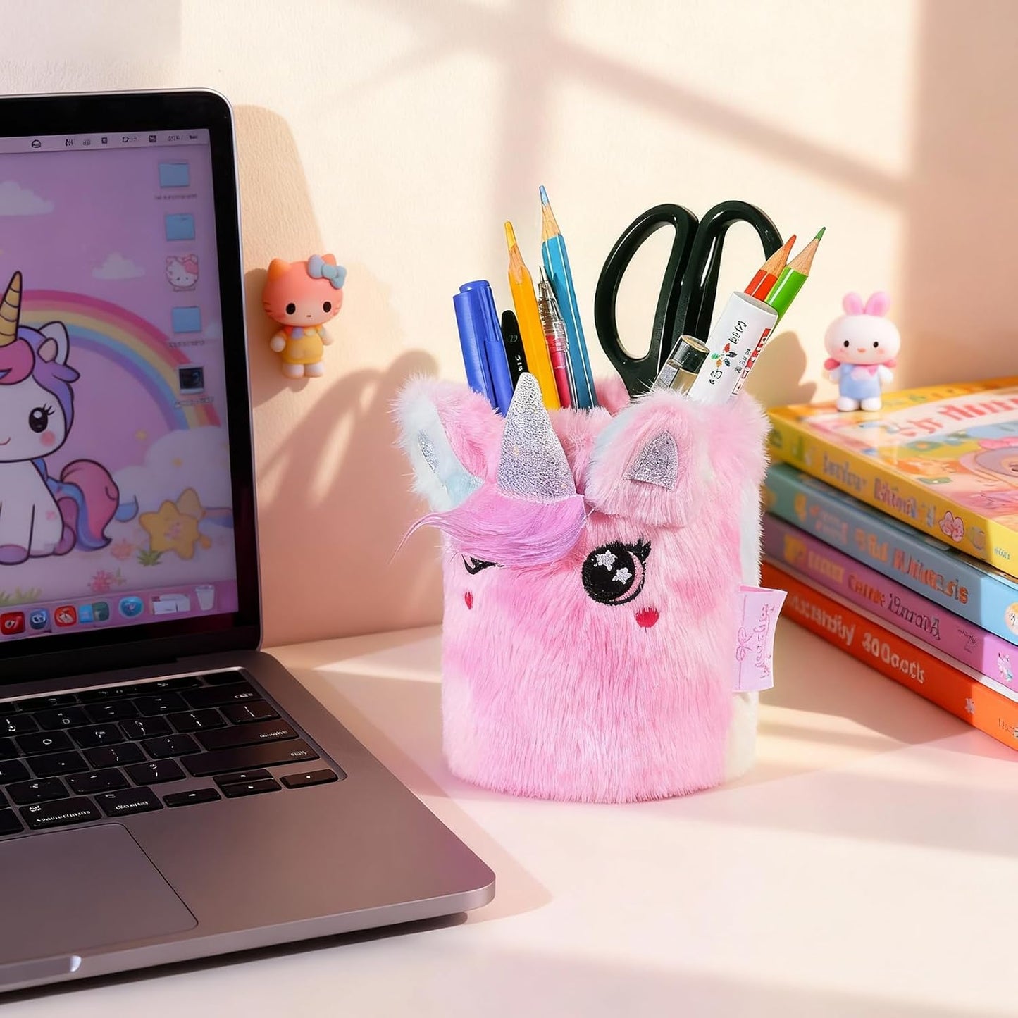 Happynear Glasses Holder, Cute Eyeglass Holder, Glasses Holder for Nightstand, Desk and Dresser, Gifts for Boys and Girls