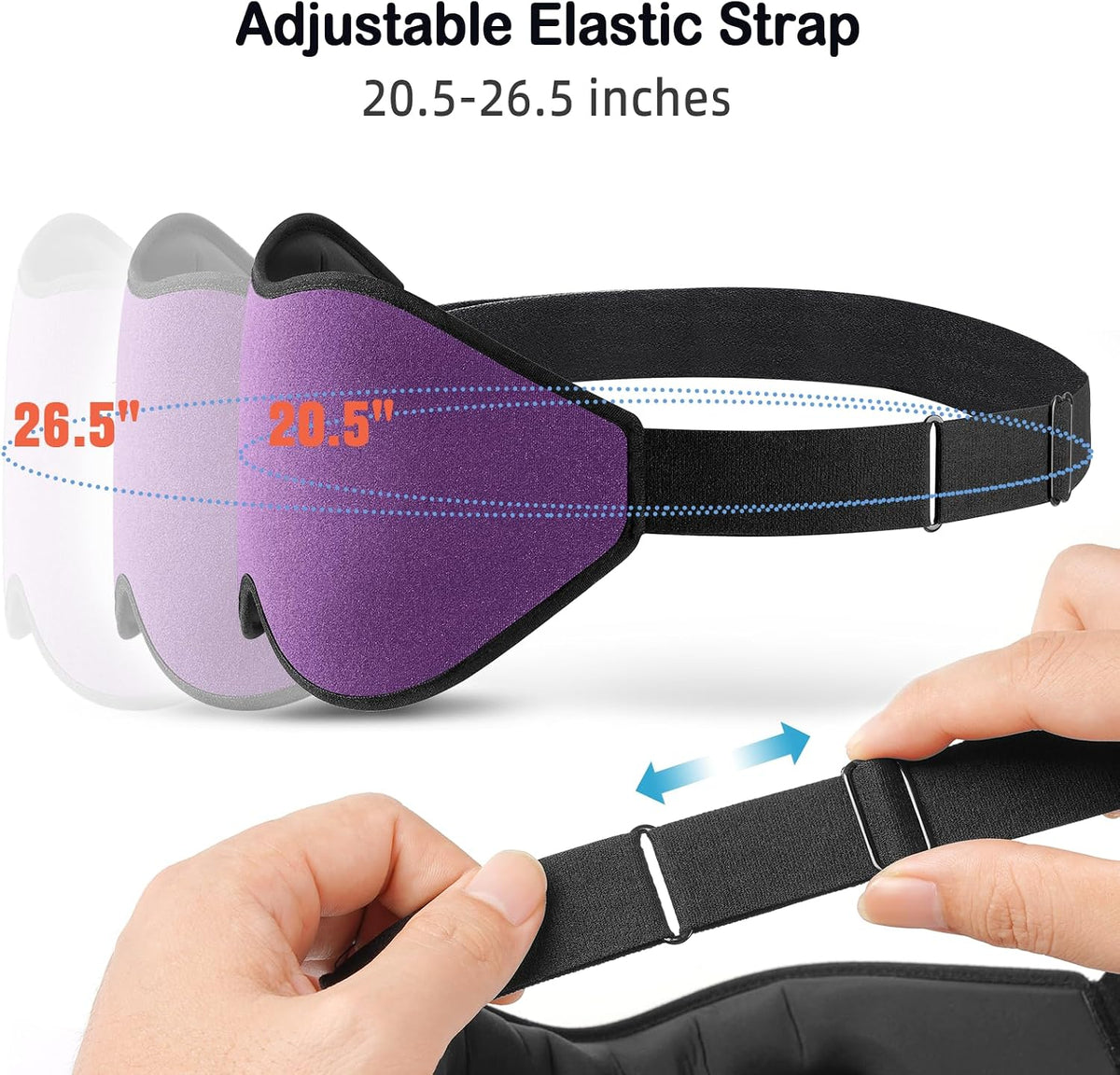 LitBear Sleep Mask for Side Sleeper Women Men, Eye Mask for Sleeping