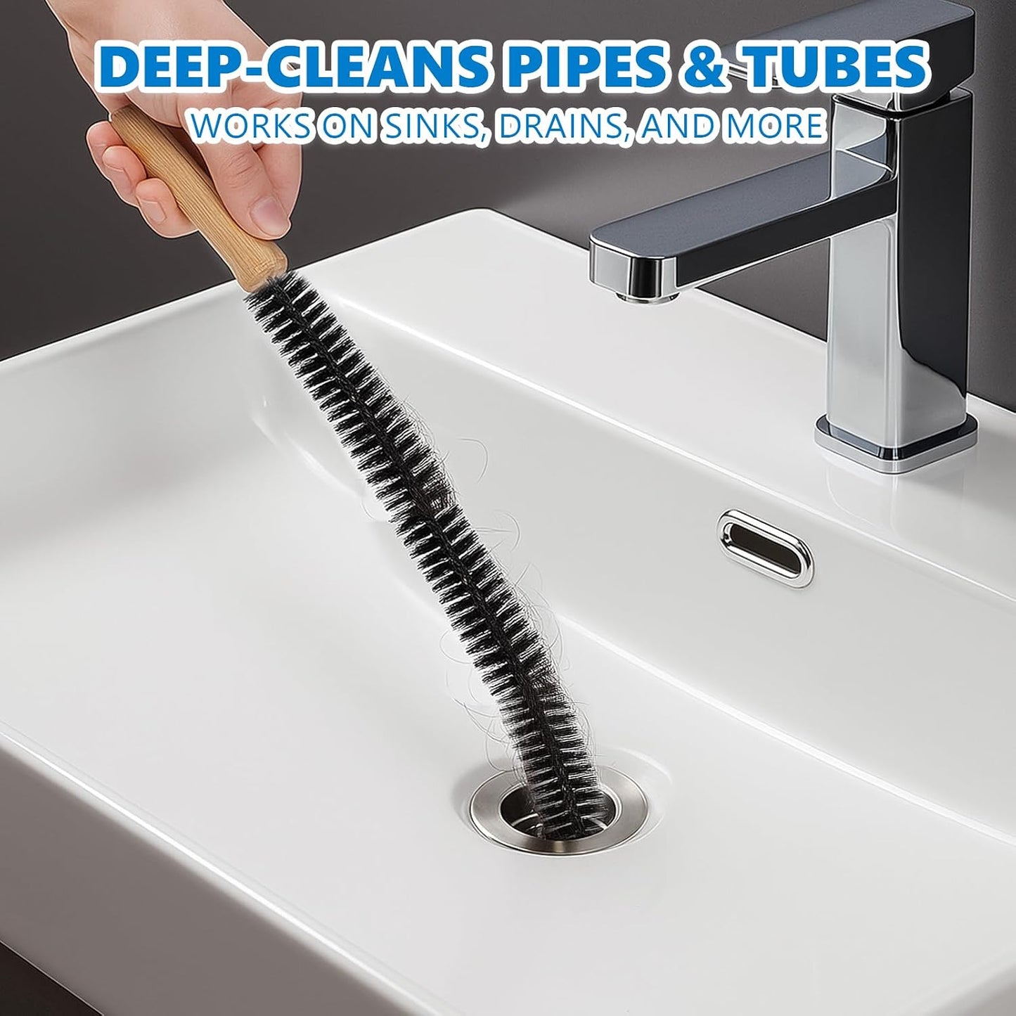 Full-Bristle Dryer Vent Cleaner Brush, Dryer Lint Brush and Lint Removal Tool for Trap and Duct, 27.95 Inches, Flexible for Deep Cleaning to Remove Pet Hair & Lint and Improve Efficiency