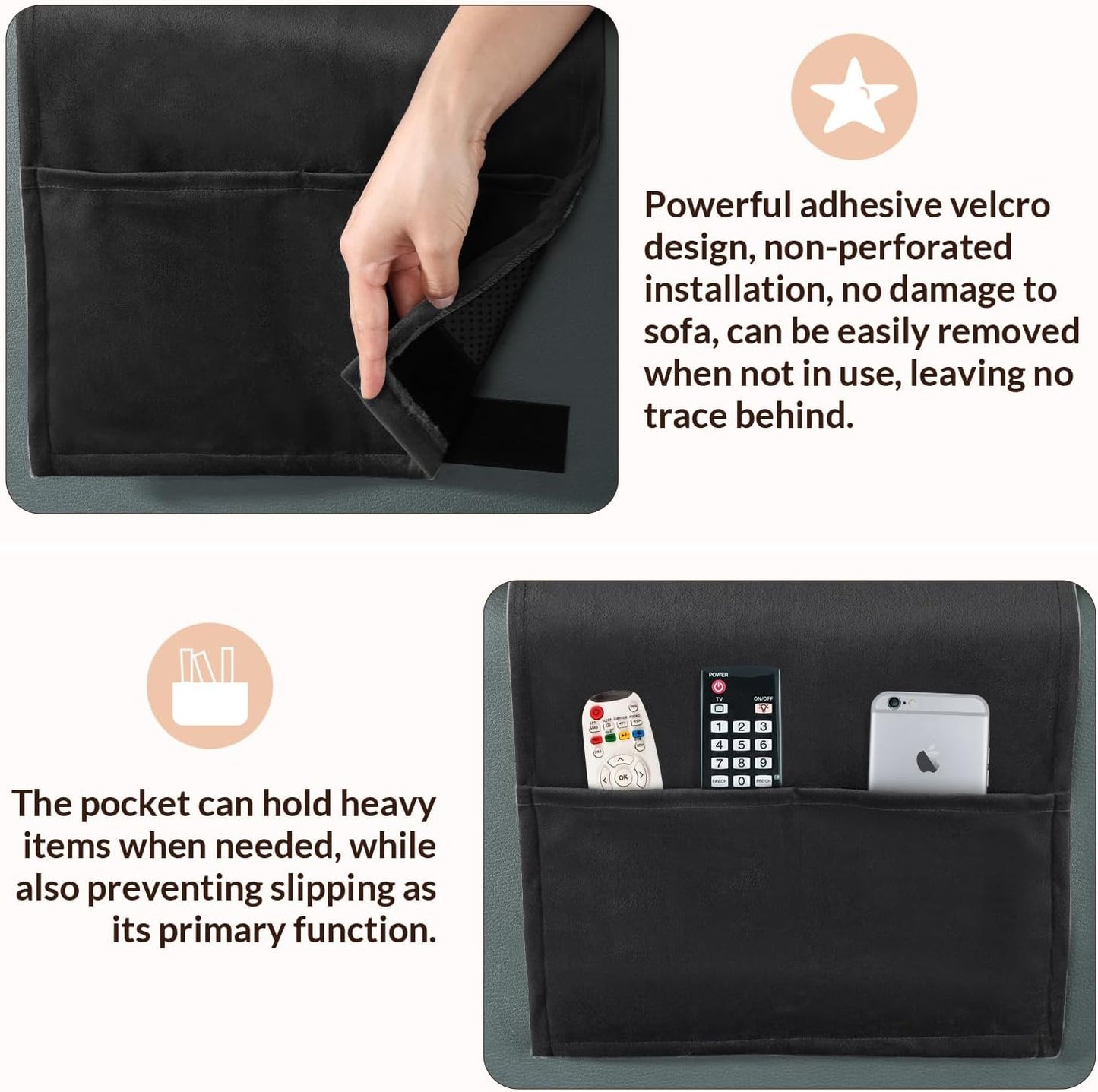 Head Recliner Pillow Adjustable Shredded Memory Foam Headrest Pillows for Recliner Chairs,Non-Slip Velvet Cushion for Pain Relief Neck Support Pillow for Travel Home Sofa Armchair with Zipper Cover