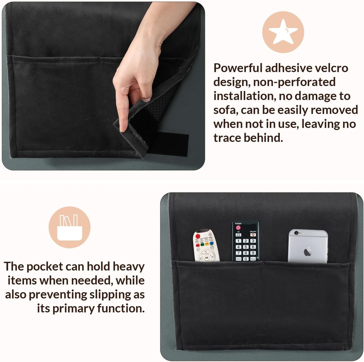 Head Recliner Pillow Adjustable Shredded Memory Foam Headrest Pillows for Recliner Chairs,Non-Slip Velvet Cushion for Pain Relief Neck Support Pillow for Travel Home Sofa Armchair with Zipper Cover