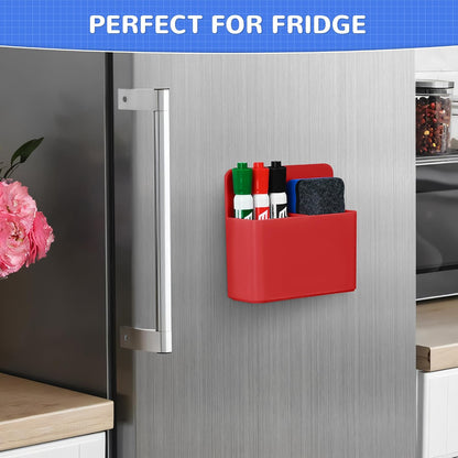 Magnetic Dry Erase Marker Holder - Multi-Surface Pen & Marker Holder for Fridge, Whiteboard, Locker - School, Office, Home - 1 Pack, Black