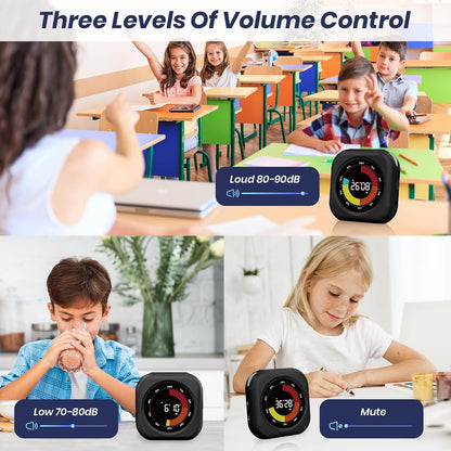 PERSUPER Visual Timer for Kids, Rechargeable 10-Hour Countdown/Up Timer | with 3 Volume Levels, 3 Brightness Display, and Magnetic, Homeschool Study Tool, Large Digital Timers for Classroom, Kitchen