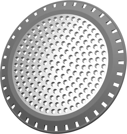 Shower Drain Hair Catcher,Aluvor Shower Drain Cover Bathtub Drain Strainer | Weighted Metal Hair Trap Stopper Sink Protector Filter Bathroom Flat Strainer Stopper (Silver gray)