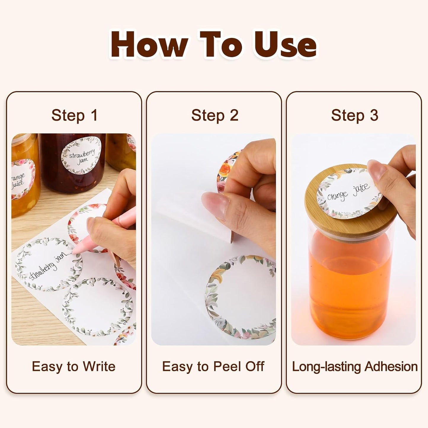 360 Pcs Canning Jar Labels, 2 Inch Round Removable Stickers, 6 Colors | Writable Labels, Easy Peel, No Residue, For Jars, Bottles, Pantry, Meal Prep, Gift Wrap And Party Favors