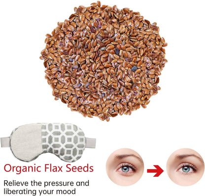2in1 Heated/Ice Eye Mask Moist Heat Eye Mask Lavender Flaxseed Sinus Pillow