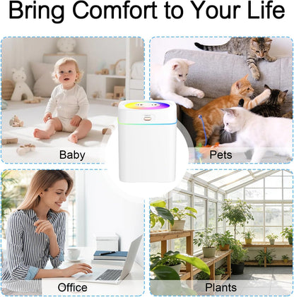 Humidifiers for Bedroom, 2.0L Cool Mist Humidifier for Plants & Home