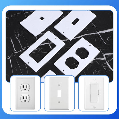 15 PCS Outlet Insulation Pads Foam Outlet Gaskets Electrical Outlet-Insulation and Draft Sealers Electrical Outlet-Insulators EVA Foam Gasket for Light Switch Wall Socket (2.36 X 4.1 Inch)