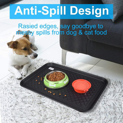 Multi-Purpose Boot Tray Mat,Dog Bowl Tray,Waterproof for Indoor and Outdoor Floor Protection