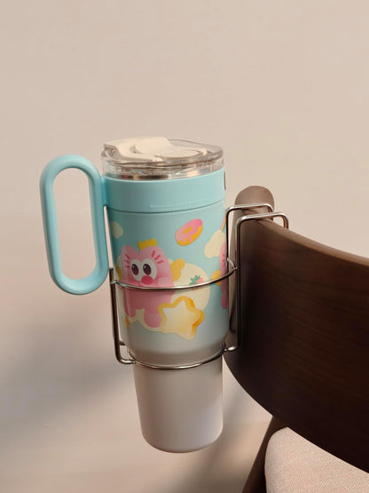 Cup Holder for Bed (Diameter: 3.3IN) Drink Holder Water Bottle/Glass Organizer for Wood Dorm Room Bunk Bed Crib, Metal Toddle Bed,Loft Bedside, Headbed, Car,Office Desk Partition