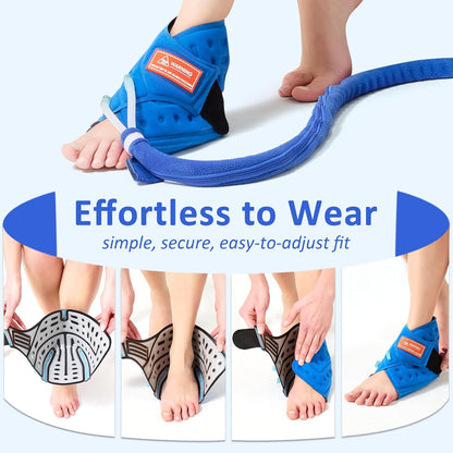 Ankle Foot Ice Pack Wrap for Cold Therapy Machine, Replacement Pad Only for Cryotherapy Unit, Cold Water Therapy for Plantar Fasciitis Relief, Post-Surgery & Injury Recovery - Universal Connector