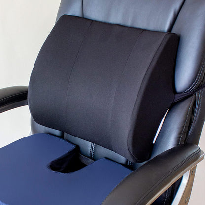DMI Lumbar Support Pillow for Chair to Assist with Back Support with Removable Washable Cover and Firm Insert to Ease Lower Back Pain while Improving Posture, 14 x 13 x 5, Contoured Foam, Elite, Gray