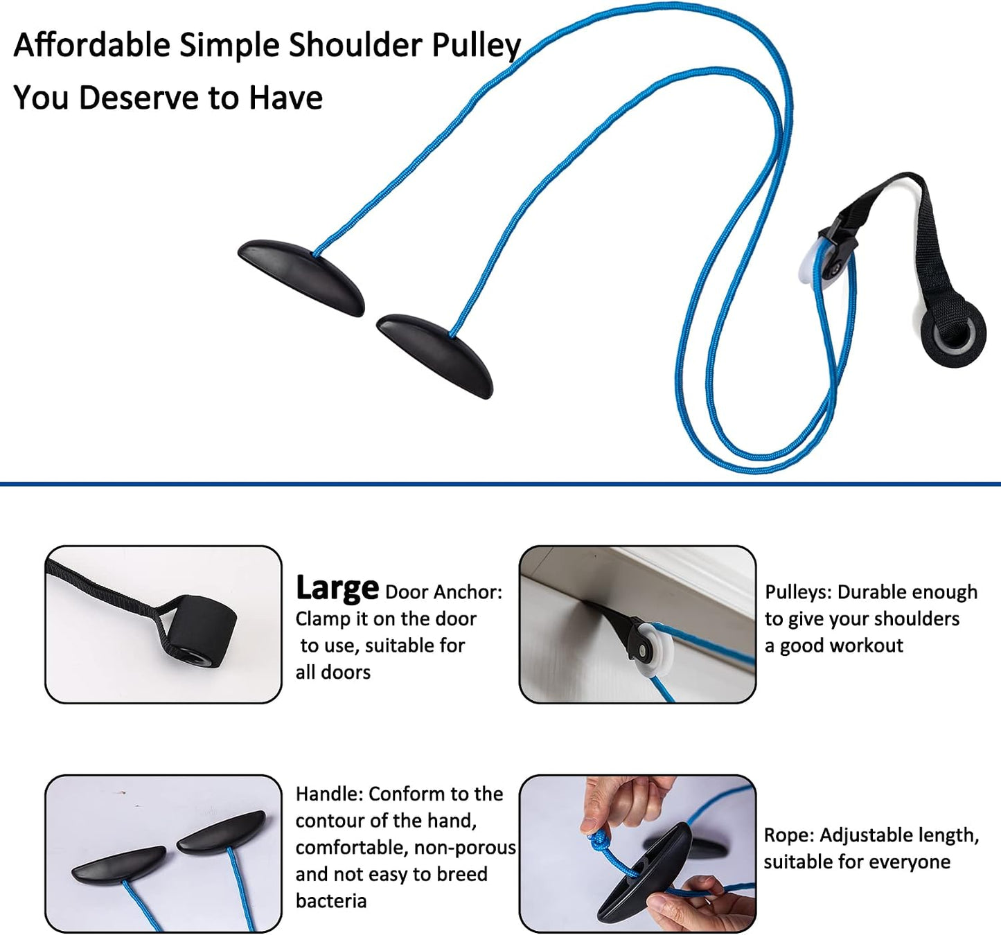 Shoulder Pulley Over The Door Physical Therapy System | Over-the-door exercise pulley designed for shoulder physical therapy exercises.