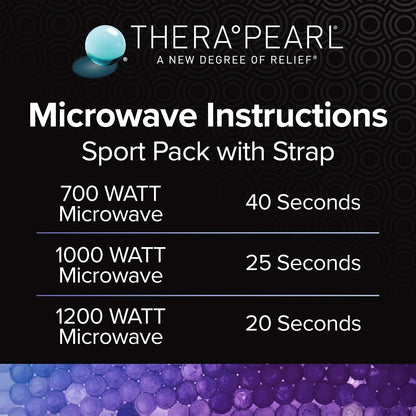 TheraPearl-14070 Color Changing Reusable Hot Cold Pack with Strap, Sports Size Ice Pack with Gel Beads, 11" x 4.5"
