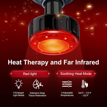 Massage Gun Deep Tissue, Silent Motor and Portable Massage Gun with 4 Interchangeable Heads for Deep Muscle Relief and Relaxation, Relax Gift