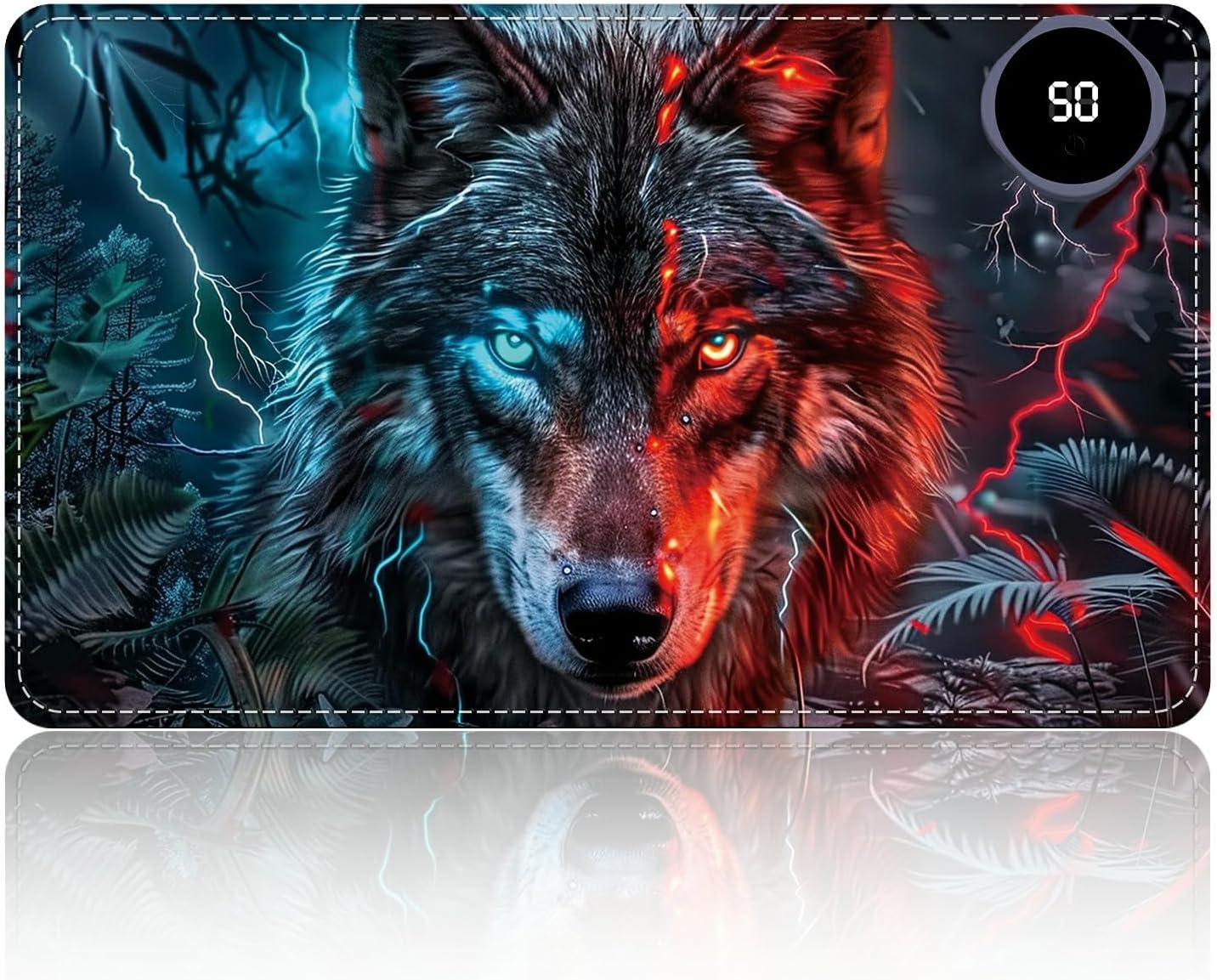 Heated Desk Pad Heated Large Mouse Pad, Electric Quickly Warm Desk Mat with 3 Levels Heating 3 Hours Auto Shut-Off, 31.5" x 13" Warm Gaming Mousepad Hand Foot Warmer, Baby Elephant