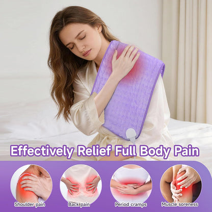 NBKLS Heating Pads for Back Neck Shoulder Pain, Electric Heating Pad Auto Shut Off, Fast Heat, Large Heating Pad Christmas Gift for Women Men, Birthday Gifts for Mom Dad (Blue)