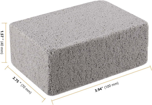 SEUNMUK 10 Pack Grill Stone Cleaning Brick Block, 3.9x2.8x1.6 Inch Gray Pumice Grill Cleaning Stone, Grill Clean Brick for Removing Stains, BBQ Grill