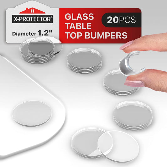 Cabinet Door Bumpers X-Protector 100 PCS – Small Felt Pads 3/8” (Brown) | Ideal Felt Bumpers – Self-Adhesive Thick Felt Dots – Bumper Pads to Protect Glass & Other Surfaces!