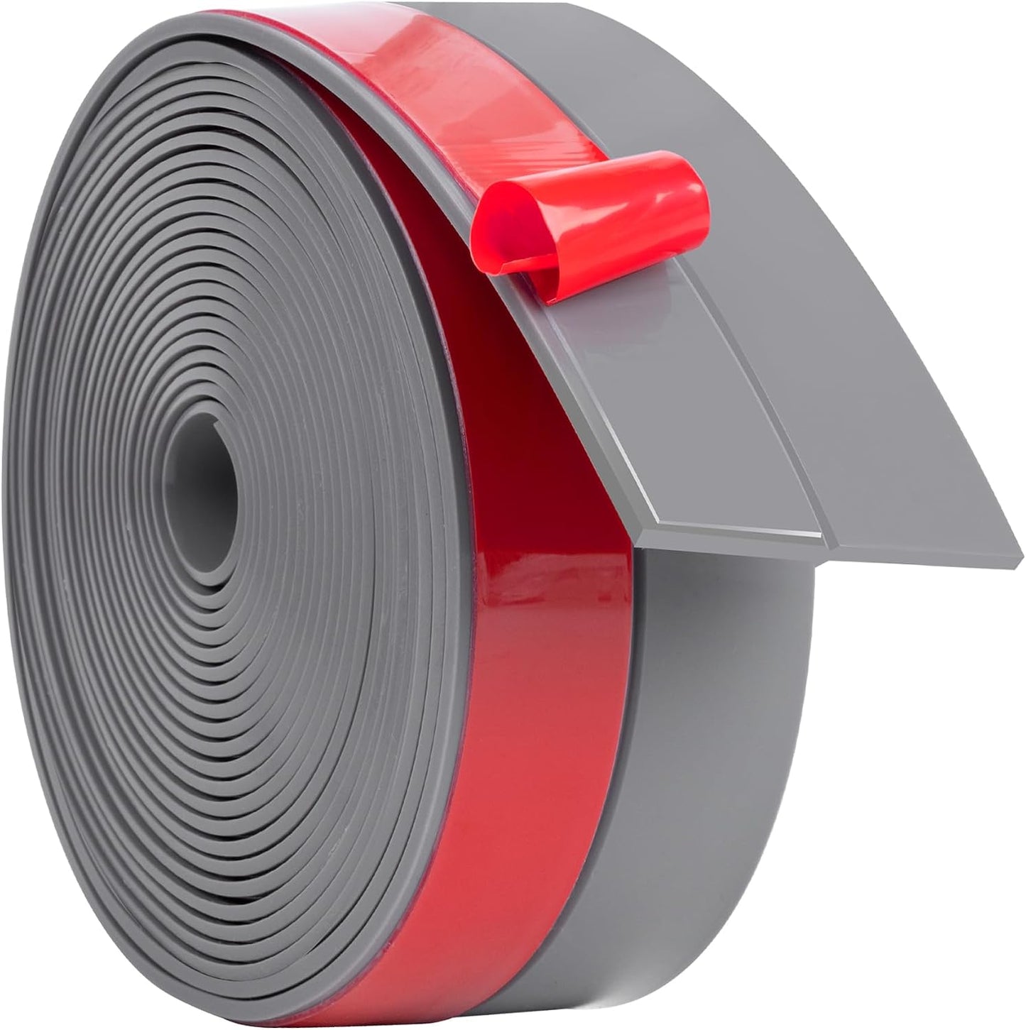 ToLanbbt Weather Stripping Silicone Door Seal Strip 2 in x 10 ft Door Draft Stopper Self Adhesive Tape, Side & Bottom Gaps Insulation Seal for Glass Shower Sliding Window, Black