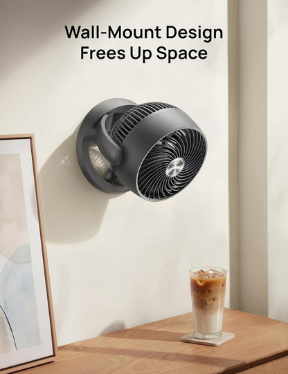 DREO Fan for Bedroom, 12 Inches, 70ft Powerful Airflow, 25db Quiet Table Air Circulator Fans for Whole Room, 120° Adjustable Tilt, 3 Speeds, Desktop Fan for Home, Office, Kitchen