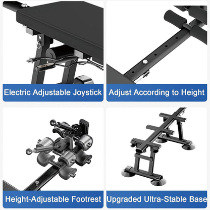 Fitness Full Body Traction Table, Massage Cervical Traction Bench & Lumbar Traction Bed, Home Stretch Decompression Machine for Tension Relief, Lumbar Stretching