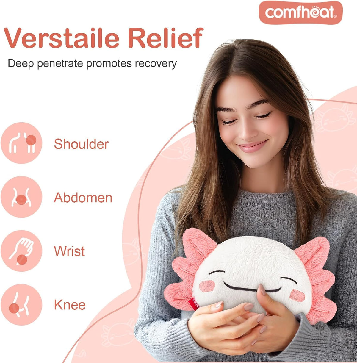 Microwave Unscented Heating Pad for Pain Relief, Moist Heat Pack
