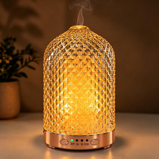 Essential Oil Diffuser for Home, 120 ml Glass Aromatherapy Diffuser