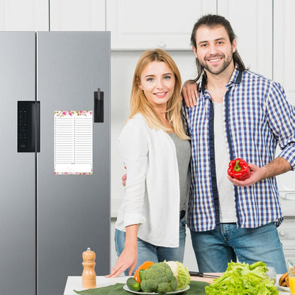 Thboxes 2 Pack Grocery List Magnet Pad for Fridge, 120 Sheets, Pen Holder | 4.5x7.5In Magnetic Grocery List Pad for Fridge, Full Back Shopping Checklist, Notepad for Kitchen, Home Office, Parents, Kids