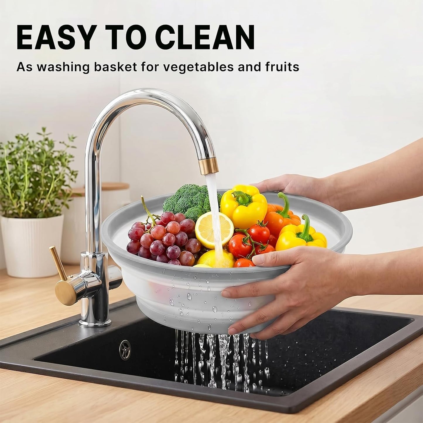 10 Inch Microwave Splatter Cover Vented for Food, Collapsible Splatter Guard with Handle, Anti-Splatter Plate Lid for Kitchen Fruit Vegetables, Dishwasher-Safe Easy Clean (black)