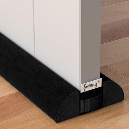 fowong Door Draft Stopper 36" Adjustable Under Door Draft Stopper Soundproofing 30 Inch to 36 Inch Triangle Noise Blocker Seal Large Gap up to 1.7", Easy to Install Grey