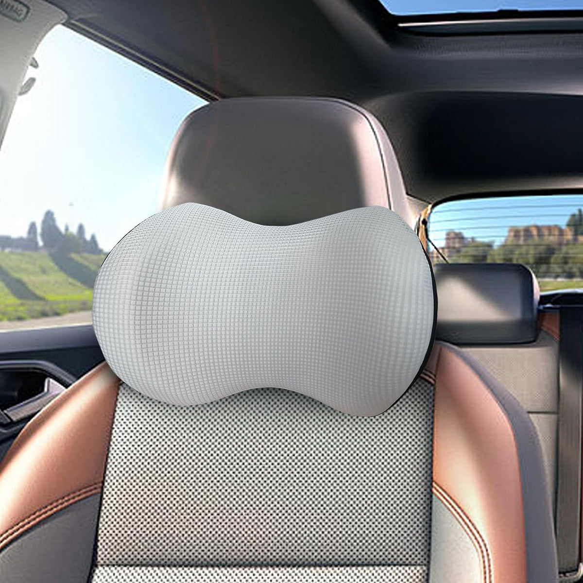 SPRFUFLY Make Relaxing Car Headrest Pillow, Car Neck Pillow for Driving