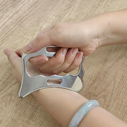 304Stainless Steel Gua Sha Derma Edge Massage Tools-Scraping Massage Tools,Muscle Scraper Tool (D2)