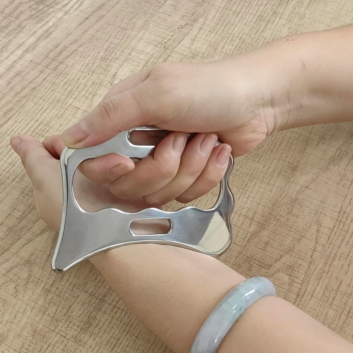 BYYDDIY Stainless Steel Gua Sha Derma Edge Massage Tools-Scraping Massage Tools,Muscle Scraper Tool (D2)