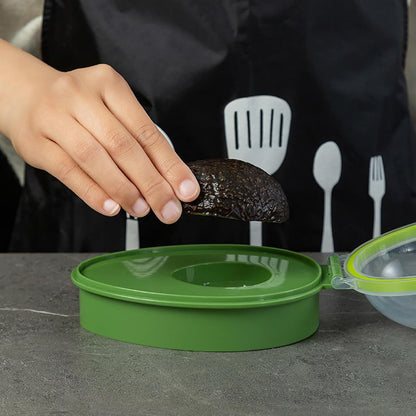 2Pcs Avocado Saver for Fridge, Reusable Avocado Container, Sealable & Visible Silicone Food Storage Containers for Kitchen Saver